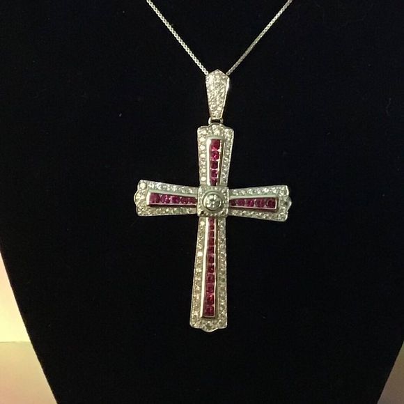 925 Sterling Silver Cross - Picture 2 of 6